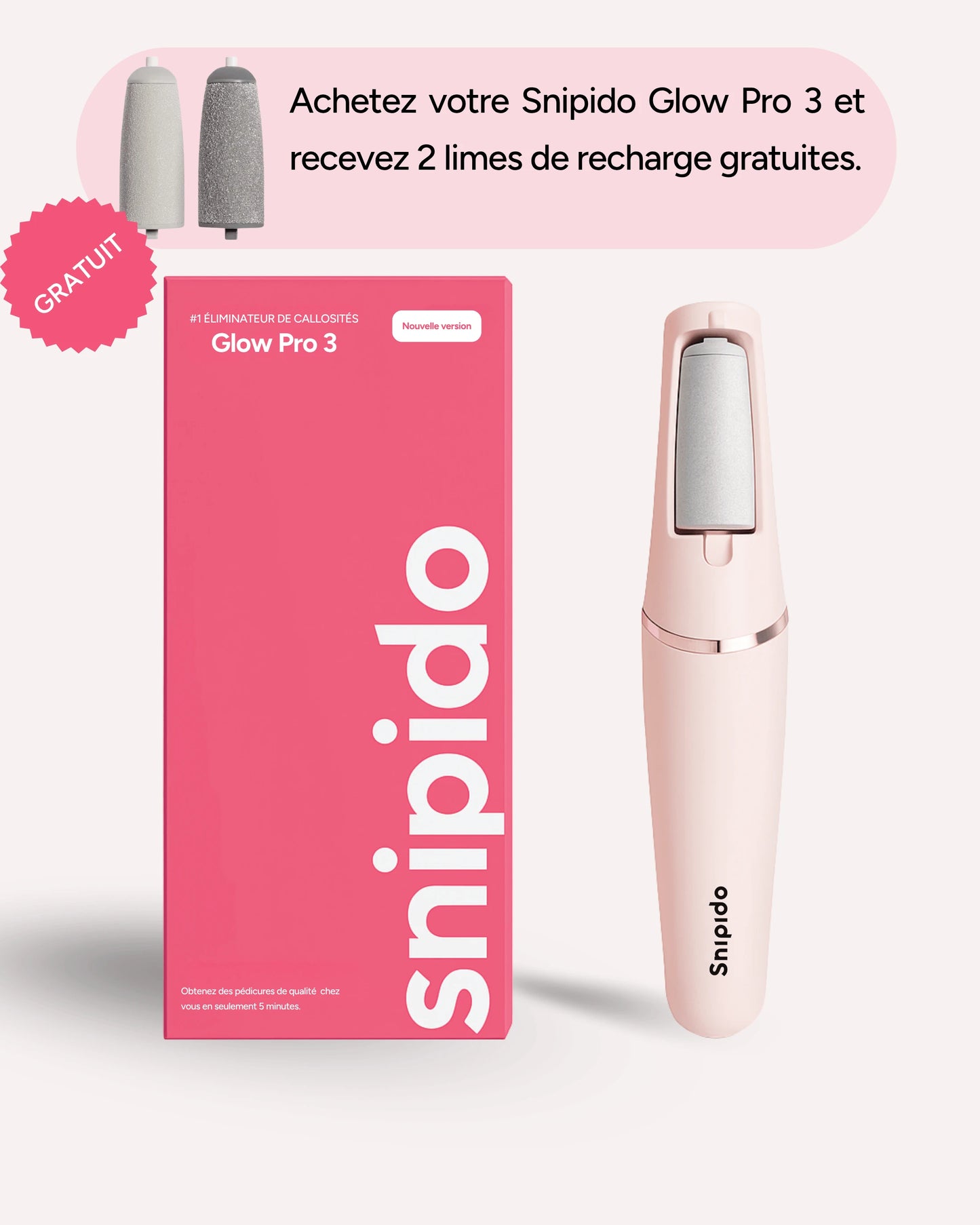 Snipido Glow Pro 3| Anti-callosités